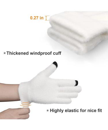 Cierto Womens Winter Cold Weather Gloves: Touch Screen Warm Knit Gloves for Women | Texting Thermal Outdoor Gloves for Daily Warmth Driving Running Cycling Three pairs (one pair per color) - Buy Online on GoSupps.com