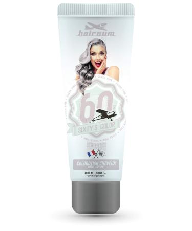 Coloration Cr me pour Cheveux Semi Permanente Sixty's Color Hairgum Silver Pink 60ml