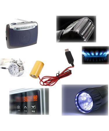 USB to 4.5V LR14 C Battery Eliminator - Power Supply Cable for Toy Controllers & Water Heaters | International Shipping Available - Buy Online on GoSupps.com