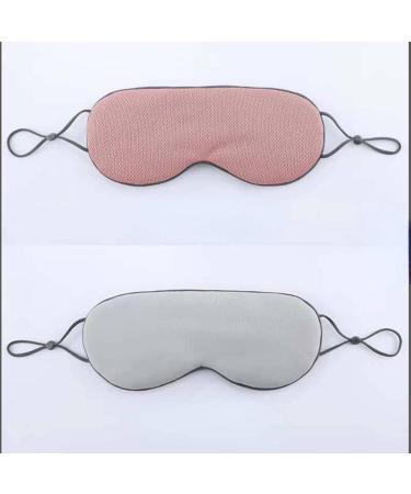 Buy Simple Double-Sided Warm Eye Mask - Air-Permeable Light Blocking Eyeshade for Travel | Unisex Comfort - Wenganoufen Light Blue-Gray - Buy Online on GoSupps.com