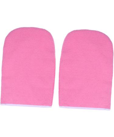 Ipetboom 2 Pairs Paraffin Wax Gloves Bath Treatment Mitt Insulated Gloves Hand Spa Cover Hand Treatment Mitts Pink Cosmetic Cotton Gloves - Buy Online on GoSupps.com