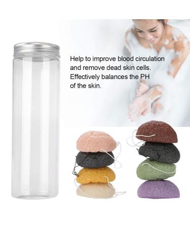Angrek Konjac Sponge Set - 8 Natural Facial & Body Cleansing Sponges for Gentle Peeling & Care - Eco-Friendly Skincare - Buy Online on GoSupps.com