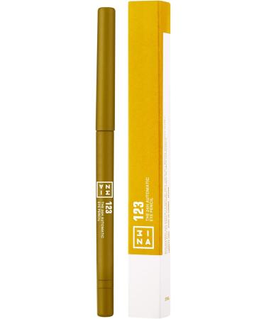 3INA MAKEUP 24h Automatic Eye Pencil 123 Gold | Waterproof Long Lasting Eyeliner with Sharpener & Brush | Highly Pigmented Vegan Formula - Buy Online on GoSupps.com
