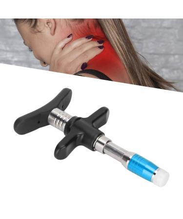 Chiropractic Setting tool 10 steps Portable chiropractic adjustment tool Skoliosis Adjuster vertebral Column Actor Manual one -head spine Massage device for muscle relaxation (blue)