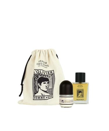 Panier des Sens Gift set for men L'Olivier - Perfume for Men + Natural Deodorant - Made in France up to 100% natural Ingredients