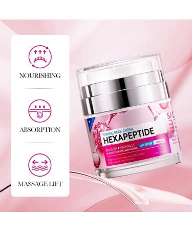 Neck Firming Cream Lifting and Tightening Neck Cream with 3X Hexapeptide Collagen Retinol - Smooth Wrinkles Reduces Neck Lines - 50g - Buy Online on GoSupps.com