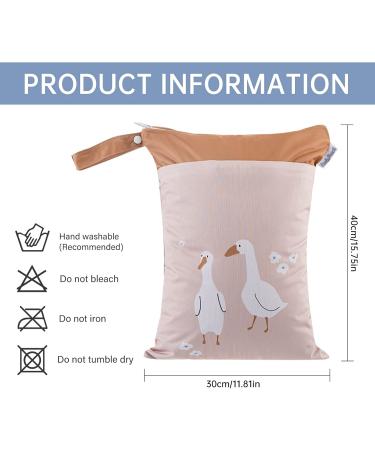 Maeau 2-Piece Wet Bags for Fabric Diapers | Reusable & Waterproof Baby Organizer Bags | 30x40cm - 34 Stylish Patterns - Buy Online on GoSupps.com