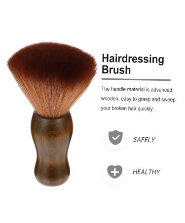 NOLITOY Handheld Shaving Brush & Hair Cleaning Tool | Wooden Handle Beard & Hair Cutting Brush for Barbers | Effective Broken Hair Remover - Buy Online on GoSupps.com