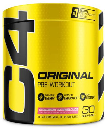 Cellucor C4 Original Pre Workout Powder Strawberry Watermelon Ice Sugar Free Preworkout Energy for Men & Women 150mg Caffeine + Beta Alanine + Creatine - 30 Servings (Packaging May Vary) Strawberry Watermelon Ice 30.0 Se...