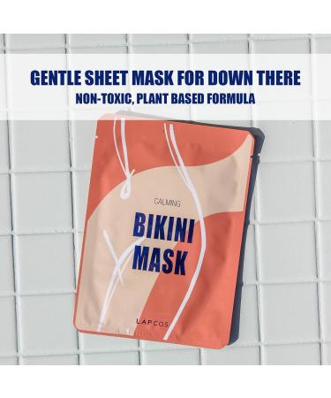 LAPCOS Calming Bikini Mask - Healing Skin Treatment for Red Bumps, Razor Burn, In-Grown Hairs - Aloe Vera & Vitamin C for Instant Relief - Korean Beauty Favorite (1 pack) - Buy Online on GoSupps.com