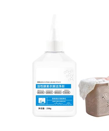 Active Clothes Washing Agent 258g Anti-Yellowing Shirt Cleaner for Oil and Spot Stains White Shirt Laundry Supplies for T-Shirts Pants Tank Tops. Blouses Fulenyi
