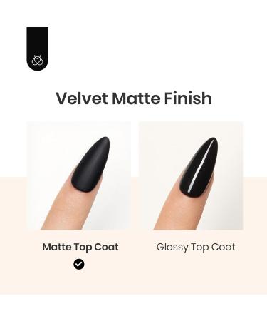Beetles Matte Gel Top Coat 15ML - No Wipe UV Soak Off Nail Polish | Long Lasting Matte Finish | Ideal Gift Set for Women - Buy Online on GoSupps.com
