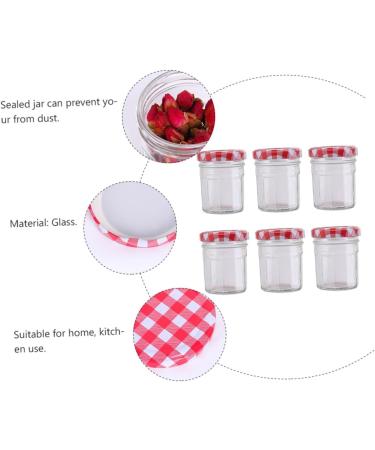 Zerodeko 6 pcs Transparent Can Honey Container Storage Kitchen Glass Food Sealed Bottleml Jar Sauce - Buy Online on GoSupps.com