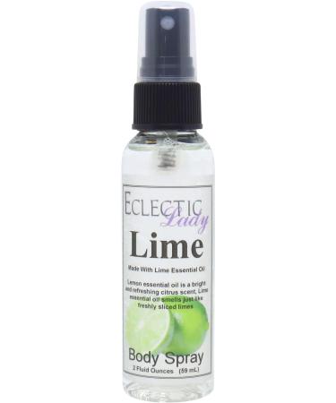 Lime Essential Oil Body Spray 2 ounces Body Mist for Women with Clean Light & Gentle Fragrance Long Lasting Perfume with Comforting Scent for Men & Women Cologne with Soft Subtle Aroma For Daily 2 Fluid Ounces
