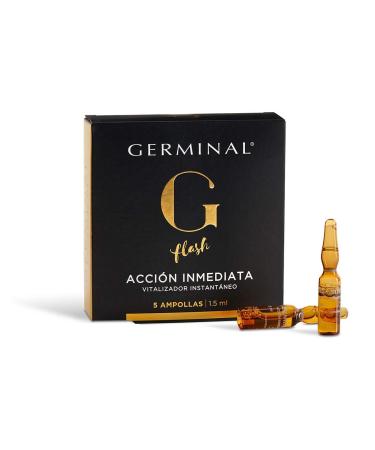 Germinal with immediate effect- the face serum with corn protein and Gingeng extracts gives your face a flash and immediate lift effect.The product consists of 5 ampoules of 1.5 ml each