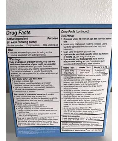 Walgreens Nicotine Gum 2mg Original 170ct - Stop Smoking Aid - Buy Online on GoSupps.com