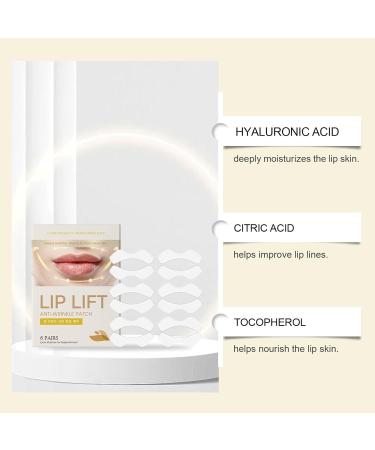 SURORAIN Anti Wrinkle Patches for Lips Nasolabial Fold Patches Moisturizing and Breathable Collagen Mask to Lift Lips Smooth Nasolabial Folds and Marionette Lines Overnight Care (6 pairs) - Buy Online on GoSupps.com