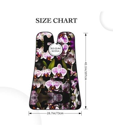 Orchids Print Beard Bib Apron for Men | Beard Hair Catcher Cape for Shaving & Trimming | Black Beard Cape Cloth - Shop Now - Buy Online on GoSupps.com