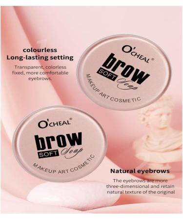 Eyebrow Shaping Soap Eyebrow Styling Soap 3D Eyebrow Makeup Gel Soap Brows Kit Long Lasting Waterproof Wild Eyebrow Brows Gel with Brush - Buy Online on GoSupps.com