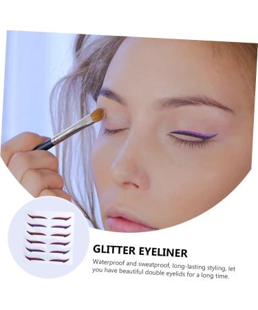 Didiseaon 24 Pairs Glitter Eyeliner Double Sided Eyelid Tape Natural Invisible Hair Accessories Sticker Woman - Buy Online on GoSupps.com