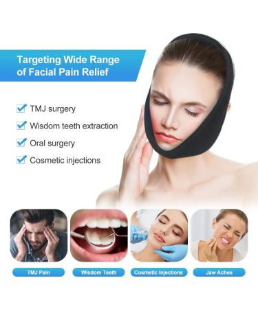 NEWGO Jaw Ice Pack for Face - 4 Gel Facial Ice Pack for Oral Surgery & TMJ Pain Relief - Buy Online on GoSupps.com