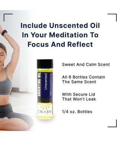 Anointing Oil Unscented 1/4oz (Pack of 6) - Oil of Joy for Prayers | Healing Protection & Blessings - Buy Online on GoSupps.com