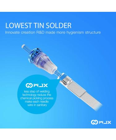 WJX Tattoo Cartridges 20Pcs Disposable Round Liner Needles (1205RL) - Buy Online on GoSupps.com