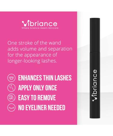 Vibriance Volumizing Mascara - Lift, Lengthen, and Moisturize | Easy Application, No Clumps, No Smudges | Water-Based Organic Ingredients | Black Mascara - Buy Online on GoSupps.com