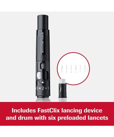 Accu-Chek FastClix Diabetes Lancing Device with 6 Lancets - Fast, Easy Blood Glucose Testing - Buy Online on GoSupps.com
