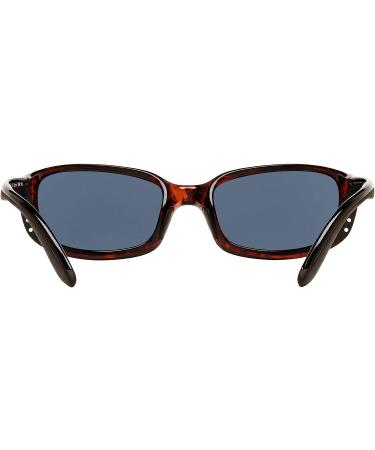 Costa Del Mar Men's Brine Oval Sunglasses Tortoise/Grey Blue Mirrored Polarized-580p 59mm - Buy Online on GoSupps.com