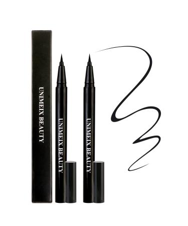 UNIMEIX Eyeliner Liquid Liner Waterproof Eye Liner Makeup Eyeliner Pen Precise All Day Black Black 2 Pack