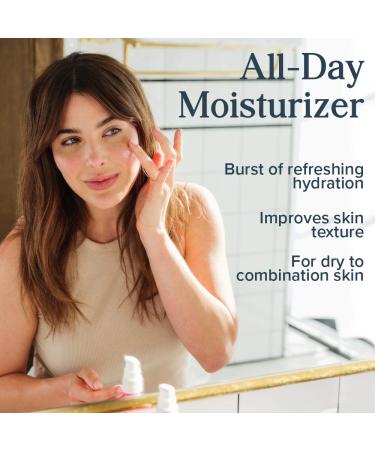 Heritage Store Rosewater Facial Moisturizer - Rose Complex, Niacinamide, Hyaluronic Acid - Vegan, Paraben & Cruelty Free - 2oz - Buy Online on GoSupps.com