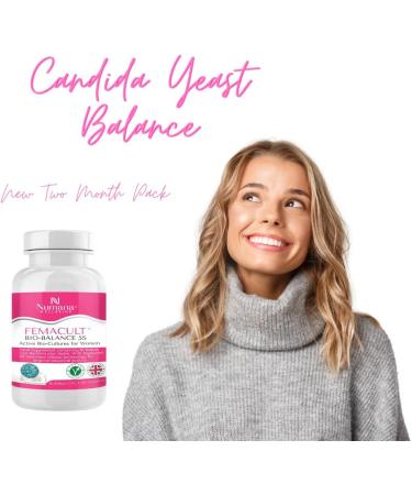 FEMACULT Bio-Balance 5S by Numana Wellbeing | New 60 Capsules Pack | 5 Strain | 10 Billion Live Bacteria for Women | Vaginal & Gut Friendly Bacterial Cultures | Candida Yeast Balance Support - Buy Online on GoSupps.com