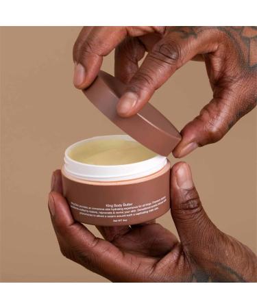Crowned Skin King Organic Body Butter - Men's Cologne Scented Skincare Moisturizing & Hydrating Formula - Buy Online on GoSupps.com
