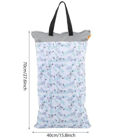 Garosa Waterproof Diaper Bag for Newborns - Large Capacity Hanging Wet Dry Cloth Baby Inserts Nappy Laundry Storage Bag (#4) - Buy Online on GoSupps.com