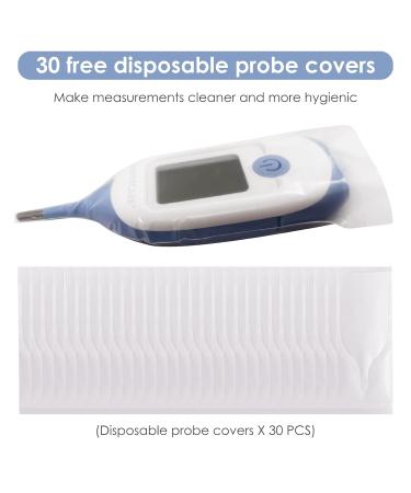 Digital Rectal Thermometer for Baby | Quick Read Infant Thermometer with 30 Probe Covers | Large Clear Display - Buy Online on GoSupps.com