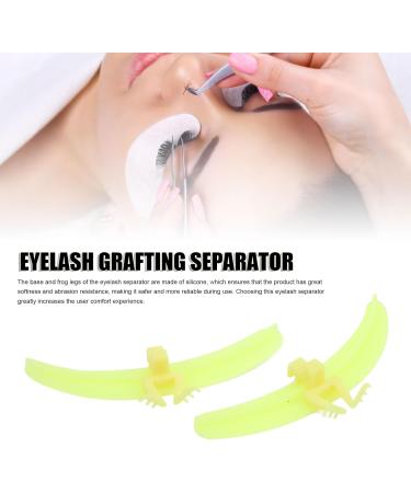 Lash Extension Separator Tool Silicone Base and Frog Legs Reusable Washable Efficient for Lash Extensions (Yellow) - Buy Online on GoSupps.com