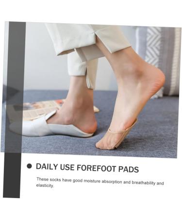 Shop 5 Pairs Half Socks - Honeycomb Foot Pads Non Skid No Show Outdoor & Metatarsal Socks for Women - Buy Online on GoSupps.com