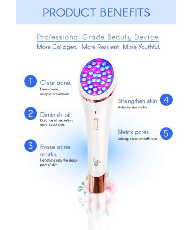LYTE Wireless Red & Blue LED Light Therapy Handheld Device with Hyaluronic Acid - Contact Sensor - Buy Online on GoSupps.com