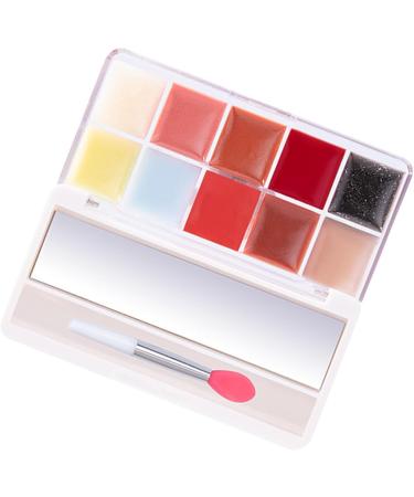  Luckxing Lip gloss lip tint palette - 10-color long-lasting jelly lip tint palette | Lip cream palette smooth lip glosses - Buy Online on GoSupps.com