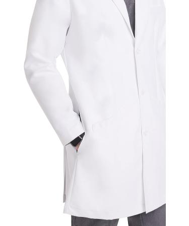Healing Hands 5103 Lyndon Men's Lab Coat - Full Length, 6 Pocket White Hospital Coat from The White Coat Professional Collection - Size 36 - Buy Online on GoSupps.com