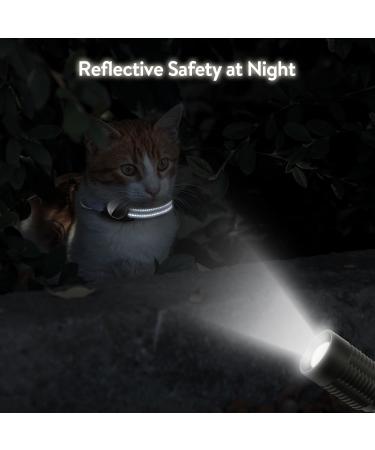 Reflective Cat Collar with Safety Buckle | Waterproof Air Tag Holder | 3/8 Width | Compatible with Apple Airtag | Blue | 9-13 Inch - Buy Online on GoSupps.com