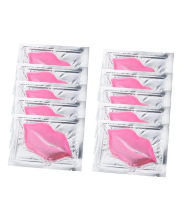 Happyyami 15pcs Hydrating Collagen Lip Mask Nourishing Gel Lip Skin Pads for Women Repairing and Moisturizing Care with Gentle Formula Travel-friendly Each