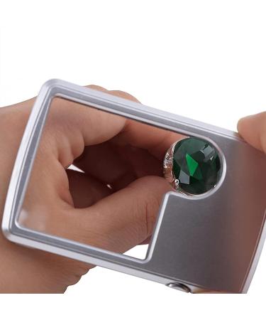 Professional Pocket with Light 3X 6X with Light LED Magnifier Lightweight Handheld Rectangular for Reading Inspection s Crafts Full of Stars - Buy Online on GoSupps.com