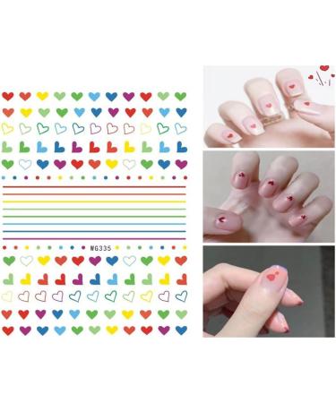 Cute Nail Stickers for Kids & Little Girls - 12 Sheets Self-Adhesive Nail Decals with Christmas Flowers, Animals, Plants, Fruits - Nail Art Decoration for Women - Buy Online on GoSupps.com