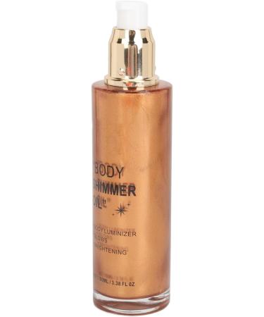 Body Highlighter Oil Multi-Purpose Face and Body Highlighter 100ml Long-Lasting Brightening Effect for Cheeks Collarbones and Shoulders (Golden Brown) - Buy Online on GoSupps.com