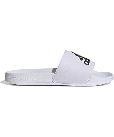 Buy adidas Unisex Adilette Shower Logo Slide Sandal - 42 EU | Ftwr White & Core Black | International Shipping - Buy Online on GoSupps.com