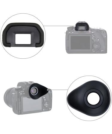JJC 2 Types Viewfinder Eyecup for Canon 6D 5D 90D 80D 70D - 360 Rotatable Oval Design + Original Eyeshape - Buy Online on GoSupps.com