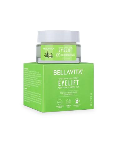 Bella.Vita.Organic EyeLift Hydrating Natural Under Eye Cream Gel for Dark Circles Puffy Eyes Wrinkles & Removal of Fine Lines for Women & Men 20 gm