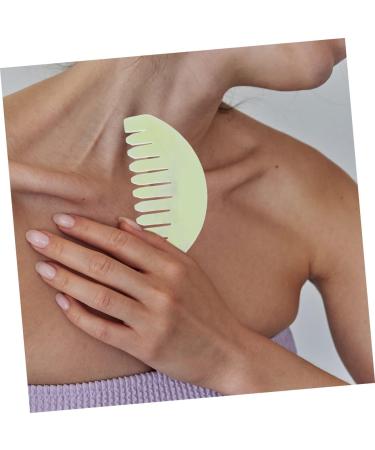 Anneomas 2-Piece Jade Comb Set | Scalp Massage Tools for Acupressure & Relaxation - Buy Online on GoSupps.com